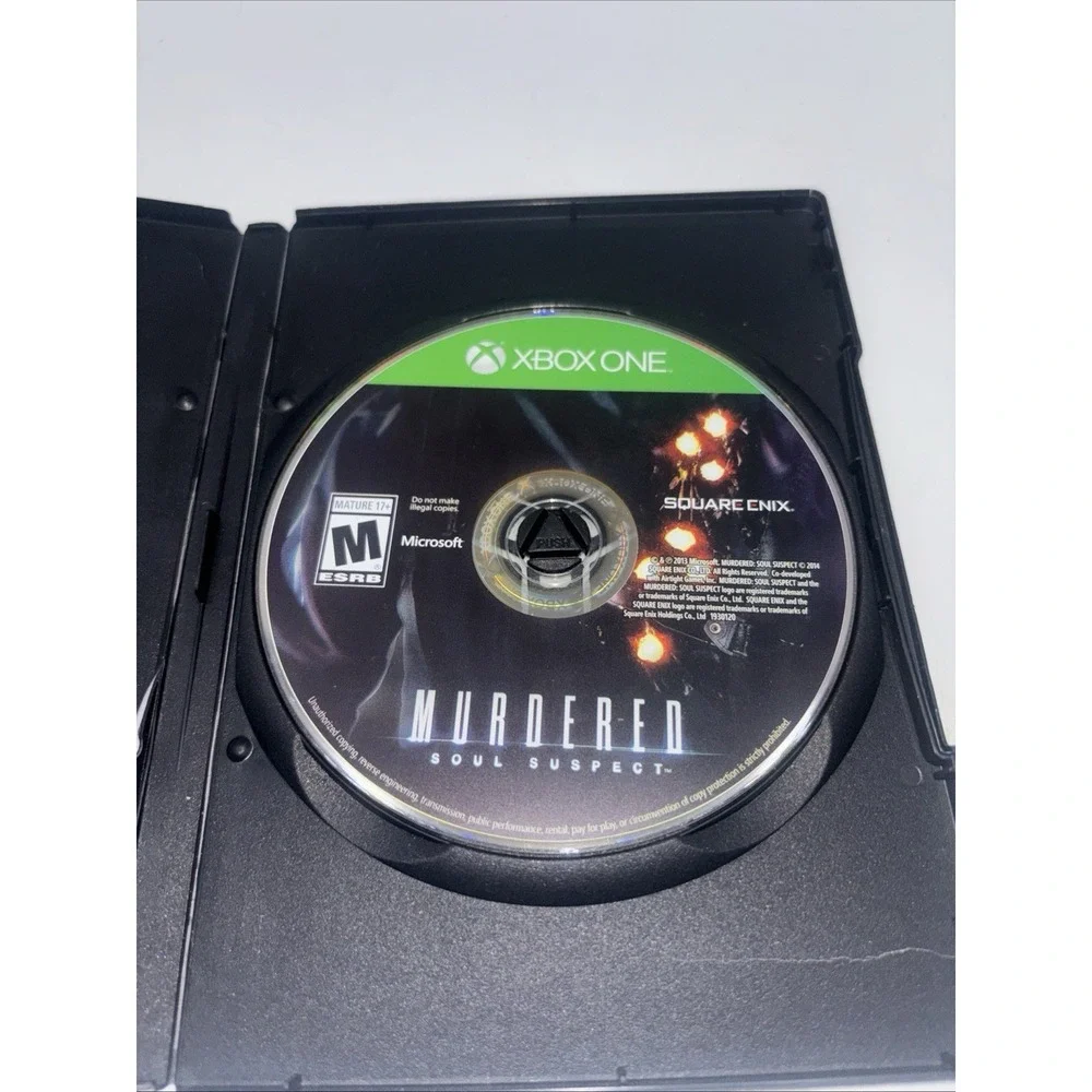 Murdered: Soul Suspect (Microsoft Xbox One) DISC ONLY Good Condition Works